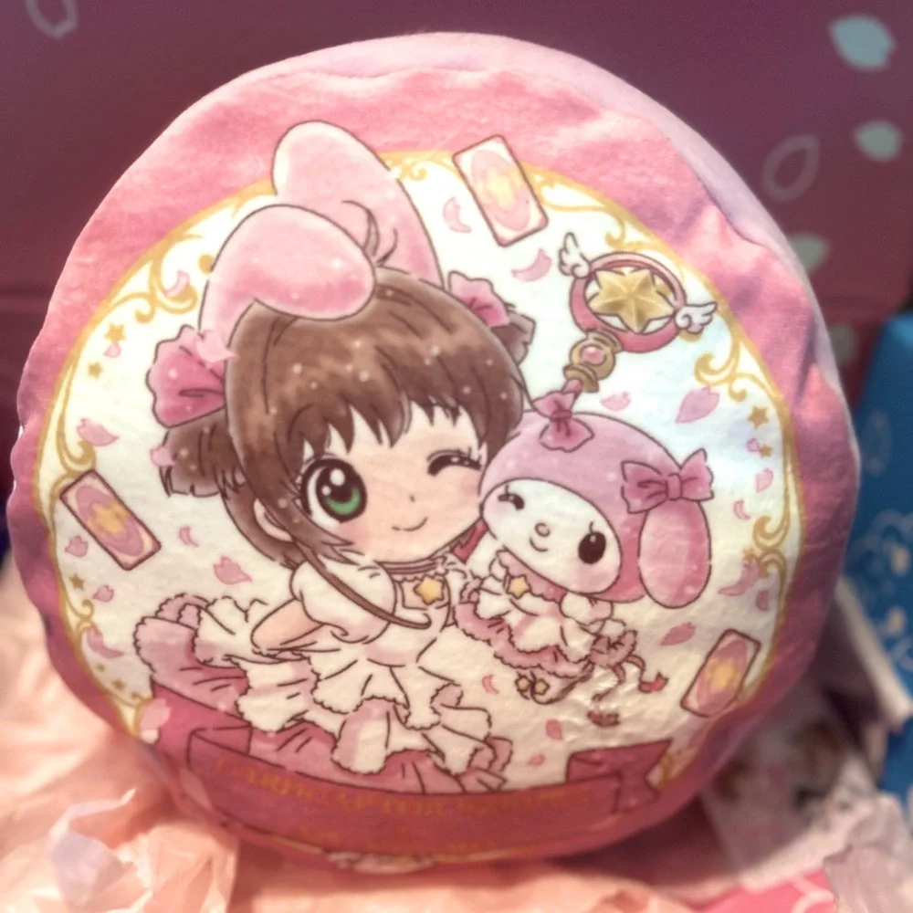 New! Carcaptor Sakura x Sanrio collab small cushion plush kuromi and my …